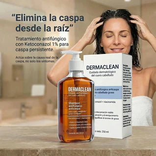 DERMACLEAN – Shampoo Antifúngico Anticaspa